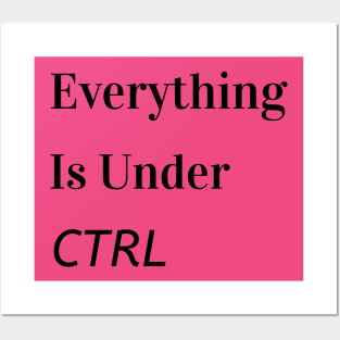 Everything is under CTRL Posters and Art